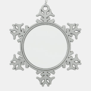 Maak uw eigen aangepaste Pewter Snowflake-siername Tin Sneeuwvlok Ornament
