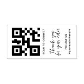 Maak uw eigen aangepaste QR-code promotie Rubberstempel (Afrduk)