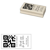 Maak uw eigen aangepaste QR-code promotie Rubberstempel (Gestempeld)