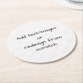 Maak Uw Eigen Aangepaste Ronde Kartonnen Onderzetter (Gebogen)