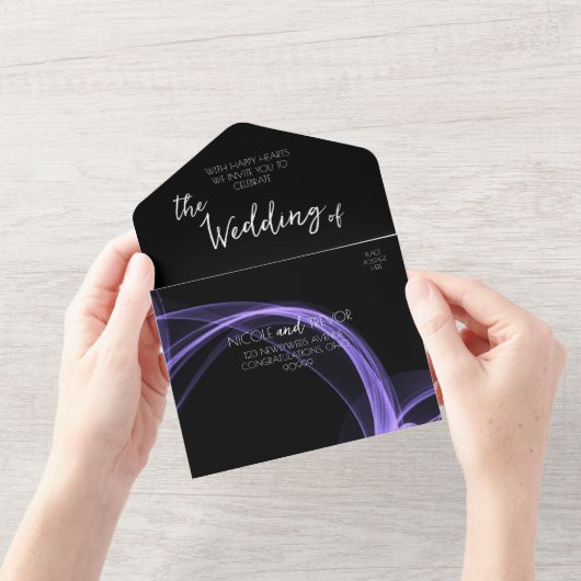 Maak Uw Eigen Aangepaste Rooklint All In One Uitnodiging (Opening)