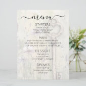 Maak Uw Eigen Aangepaste Shabby Chic Landelijke Sl Menu (Staand voorkant)