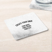 Maak Uw Eigen Aangepaste Vierkante Kartonnen Onderzetter (Schuin)