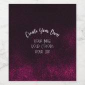 Maak Uw Eigen Aangepaste Wijn Etiket (Enkel label)