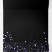 Maak Uw Eigen Aanpasbare Glitterlint Paars Drieluik Uitnodiging (Binnenkant midden)