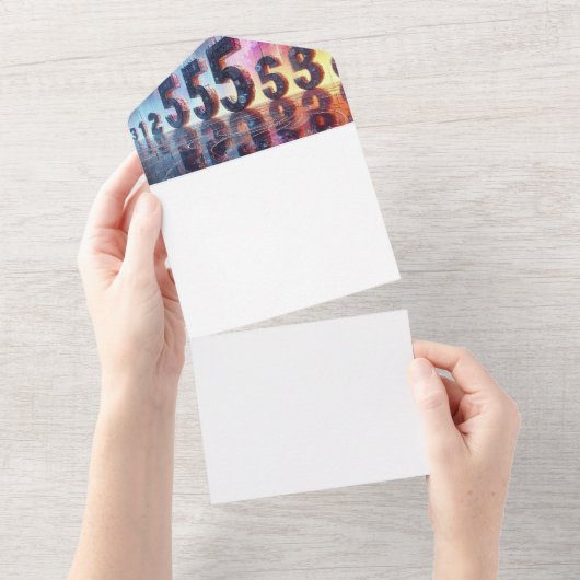 Maak uw eigen all in one uitnodiging (Afscheurbaar)