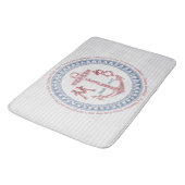 Maak uw eigen  anker-anker-anatomische monogram badmat (Gekanteld)