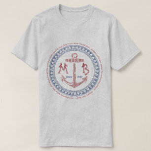 Maak uw eigen anker-anker-anatomische monogram t-shirt