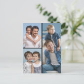 Maak uw eigen ansichtkaart met 3 foto's briefkaart (Staand voorkant)