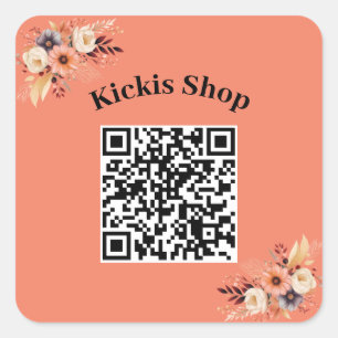 Maak uw eigen bedrijf QR Code Sticker