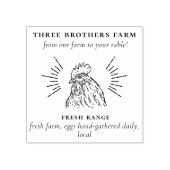 Maak uw eigen Boerderij op maat, verse eieren kar Rubberstempel (Afrduk)