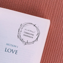 Maak uw eigen breedte uit de bibliotheek van  zelfinktende stempel