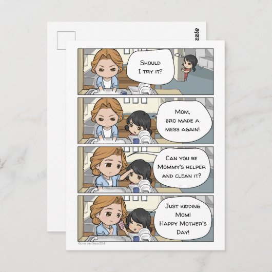 Maak uw eigen Briefkaart van het Manuscript van he (Voorkant / Achterkant)