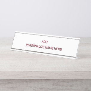 Maak Uw Eigen Bureaunaambordje Bureau Naambordje