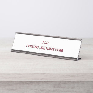 Maak Uw Eigen Bureaunaambordje Bureau Naambordje