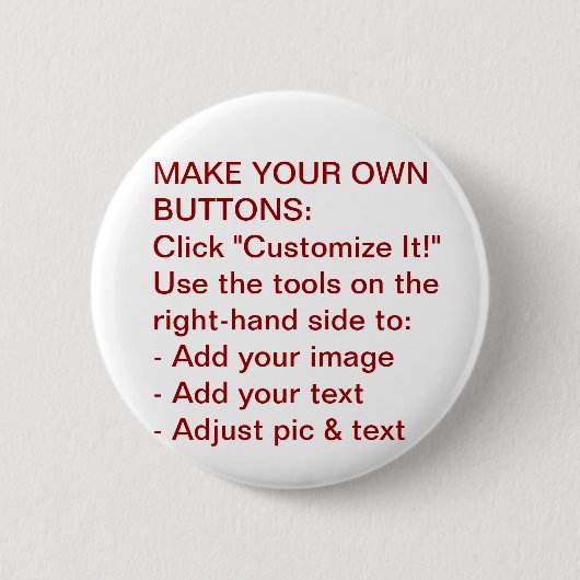 Maak uw eigen Buttonnen Ronde Button 5,7 Cm (Voorkant)