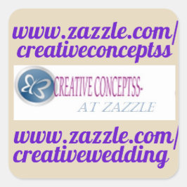 MAAK UW EIGEN CHOCOLAAT MINI-ETIKETTEN/GHIRA-QUARE VIERKANTE STICKER