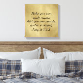 Maak uw eigen Citaat Canvas (goud) (Insitu (Slaapkamer))