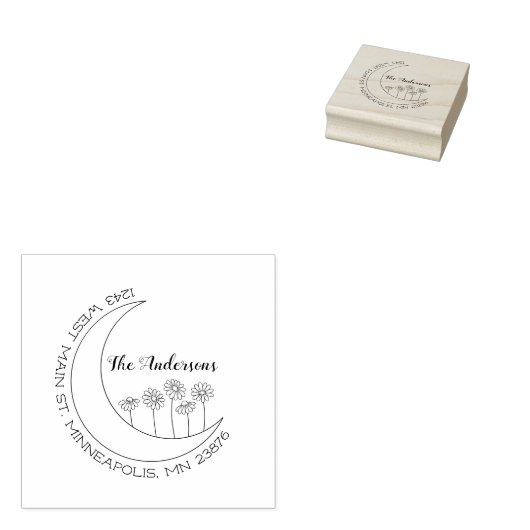 Maak uw eigen Cute en stijlvol aangepast retouradr Rubberstempel (Gestempeld)