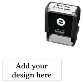 Maak Uw Eigen Eenvoudige Aangepaste 1.8" x 0.65" Zelfinktende Stempel