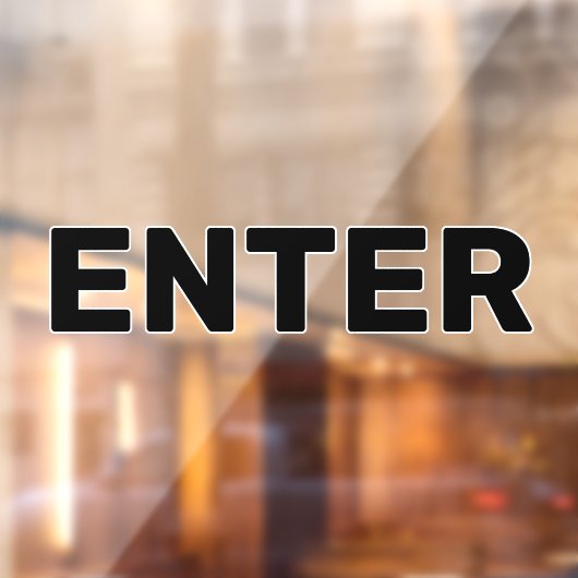 Maak Uw Eigen Eenvoudige Aangepaste Binnenkomst Ru Raamsticker (Vel 2)