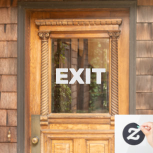 Maak Uw Eigen Eenvoudige Aangepaste Exit Raam Stic Raamsticker