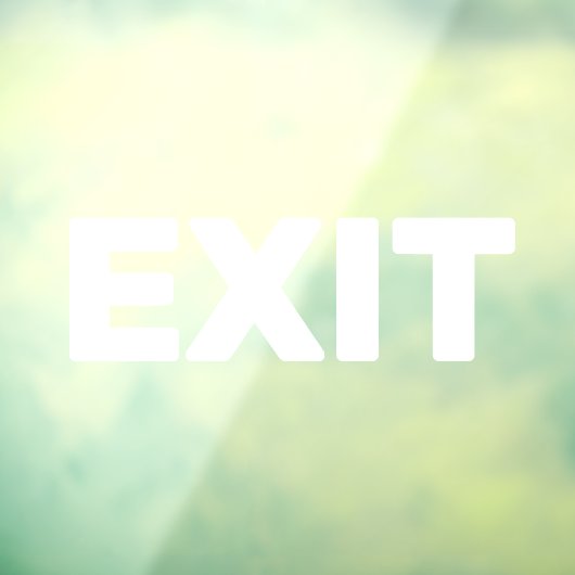 Maak Uw Eigen Eenvoudige Aangepaste Exit Ruitfolie Raamsticker (Vel 3)