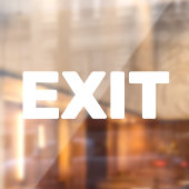 Maak Uw Eigen Eenvoudige Aangepaste Exit Ruitfolie Raamsticker (Vel 2)