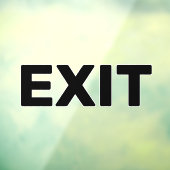 Maak Uw Eigen Eenvoudige Aangepaste Exit Ruitstick Raamsticker (Vel 3)