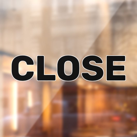 Maak Uw Eigen Eenvoudige Aangepaste Sluit Venster Raamsticker (Vel 2)