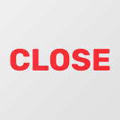 Maak Uw Eigen Eenvoudige Aangepaste Sluit Venster Raamsticker (Vel)