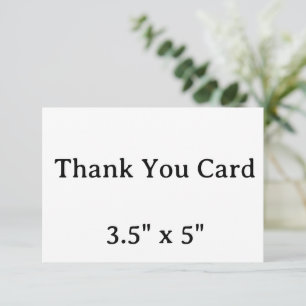 maak uw eigen eenvoudige bedankkaart van 3,5" x 5"