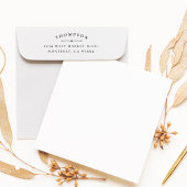 Maak uw eigen elegante klassieke retouradres zelfinktende stempel