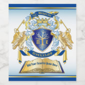 Maak uw eigen embleekboomstructuurcode gekweekt go wijn etiket (Enkel label)