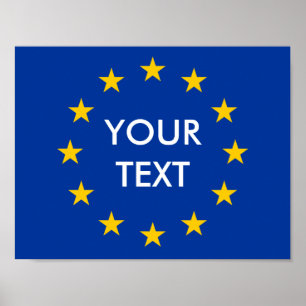 Maak uw eigen EU-vlag posters