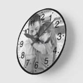 Maak uw eigen Foto en cijfers Ronde Klok (Hoek)