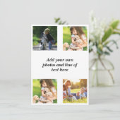 Maak uw eigen fotocollage en tekst (Staand voorkant)