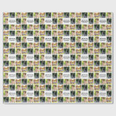 Maak uw eigen fotocollage en tekst cadeaupapier (Vlak)