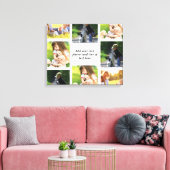 Maak uw eigen fotocollage en tekst canvas afdruk (Insitu (Woonkamer))