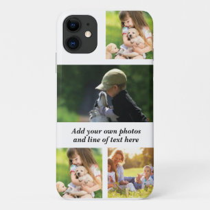 Maak uw eigen fotocollage en tekst iPhone 11 hoesje