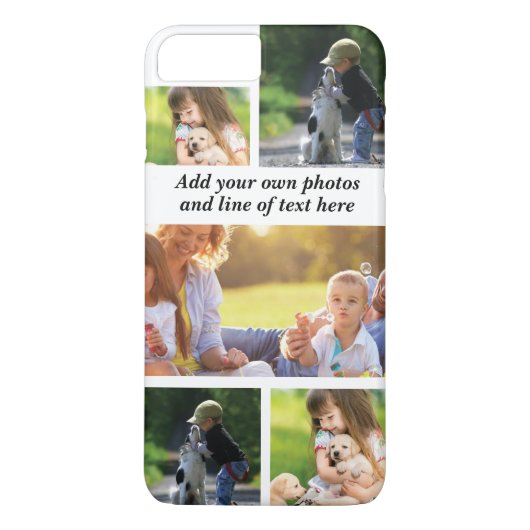 Maak uw eigen fotocollage en tekst Case-Mate iPhone case (Achterkant)