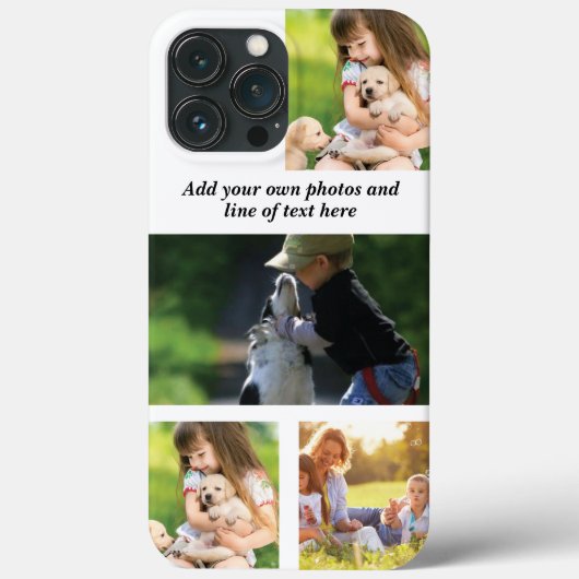 Maak uw eigen fotocollage en tekst Case-Mate iPhone case (Achterkant)