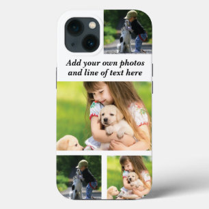 Maak uw eigen fotocollage en tekst iPhone 13 hoesje