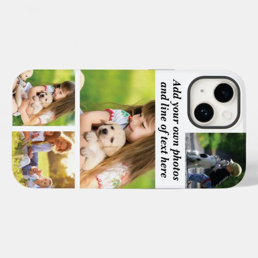 Maak uw eigen fotocollage en tekst Case-Mate iPhone case (Achterkant (horizontaal))