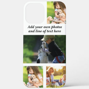 Maak uw eigen fotocollage en tekst iPhone 12 pro max hoesje