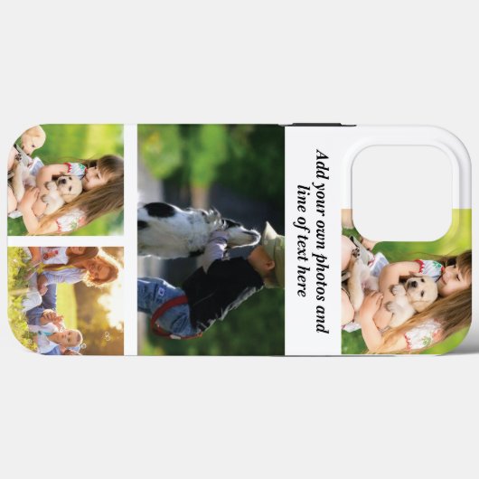 Maak uw eigen fotocollage en tekst Case-Mate iPhone case (Achterkant (horizontaal))
