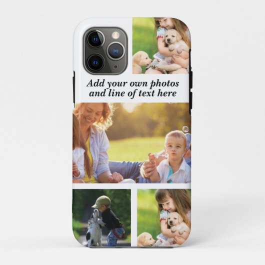 Maak uw eigen fotocollage en tekst Case-Mate iPhone case (Achterkant)