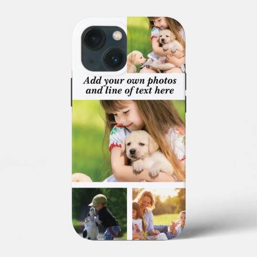 Maak uw eigen fotocollage en tekst Case-Mate iPhone case (Achterkant)