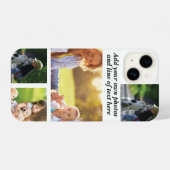 Maak uw eigen fotocollage en tekst iPhone hoesje (Achterkant horizontaal)
