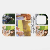 Maak uw eigen fotocollage en tekst iPhone hoesje (Achterkant horizontaal)